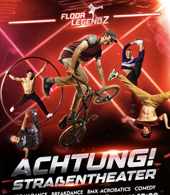 Achtung Straßentheater, Comedy, Akrobatik, Stunts, Entertainment, Stuttgart